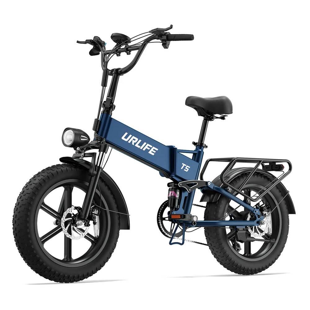 T5 rower elektryczny dla dorosłych, akumulator 48V 13Ah, opony typu fat tire 20