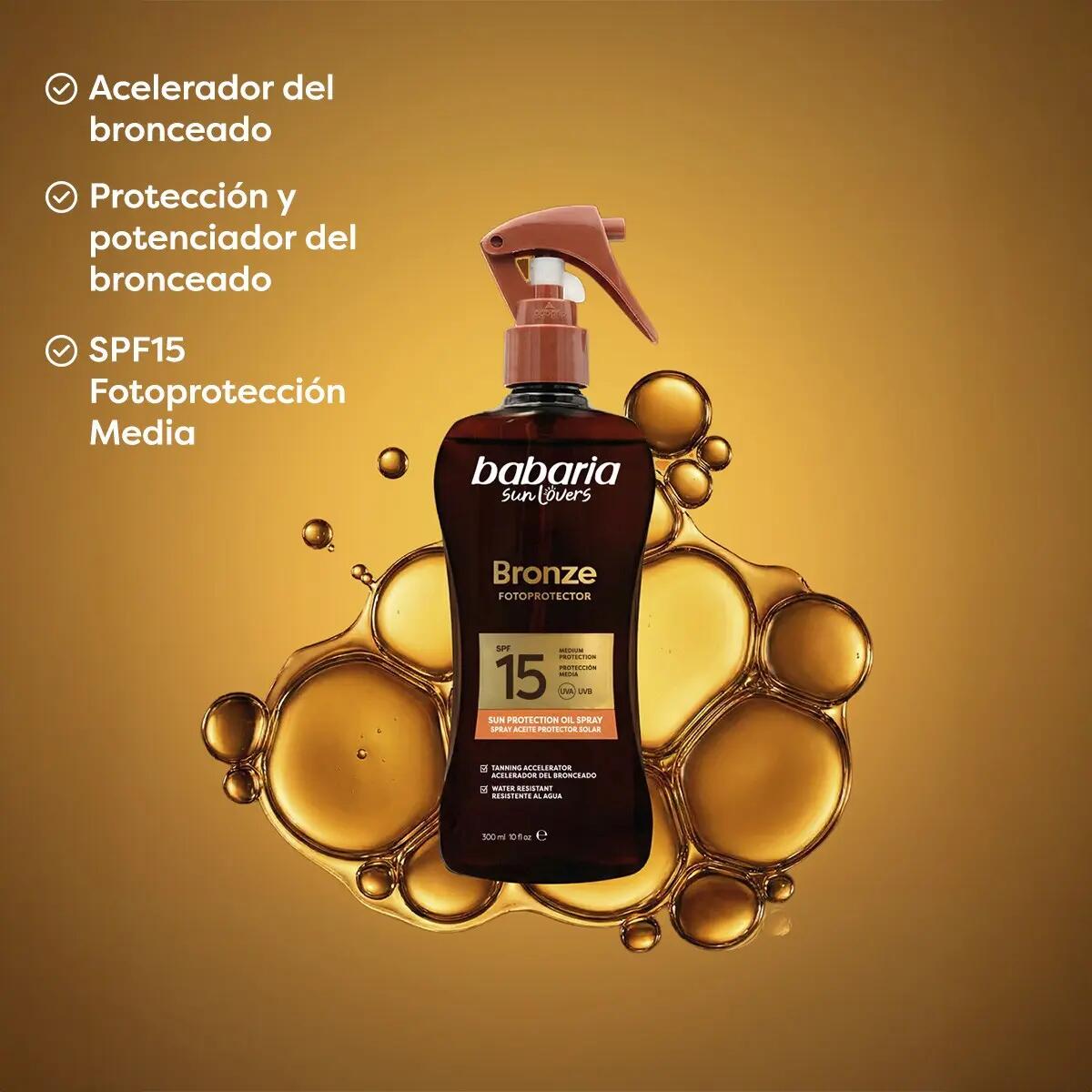 BABARIA Bronze Protector Facial SPF 50+ y Bruma Corporal SPF 15 3/7