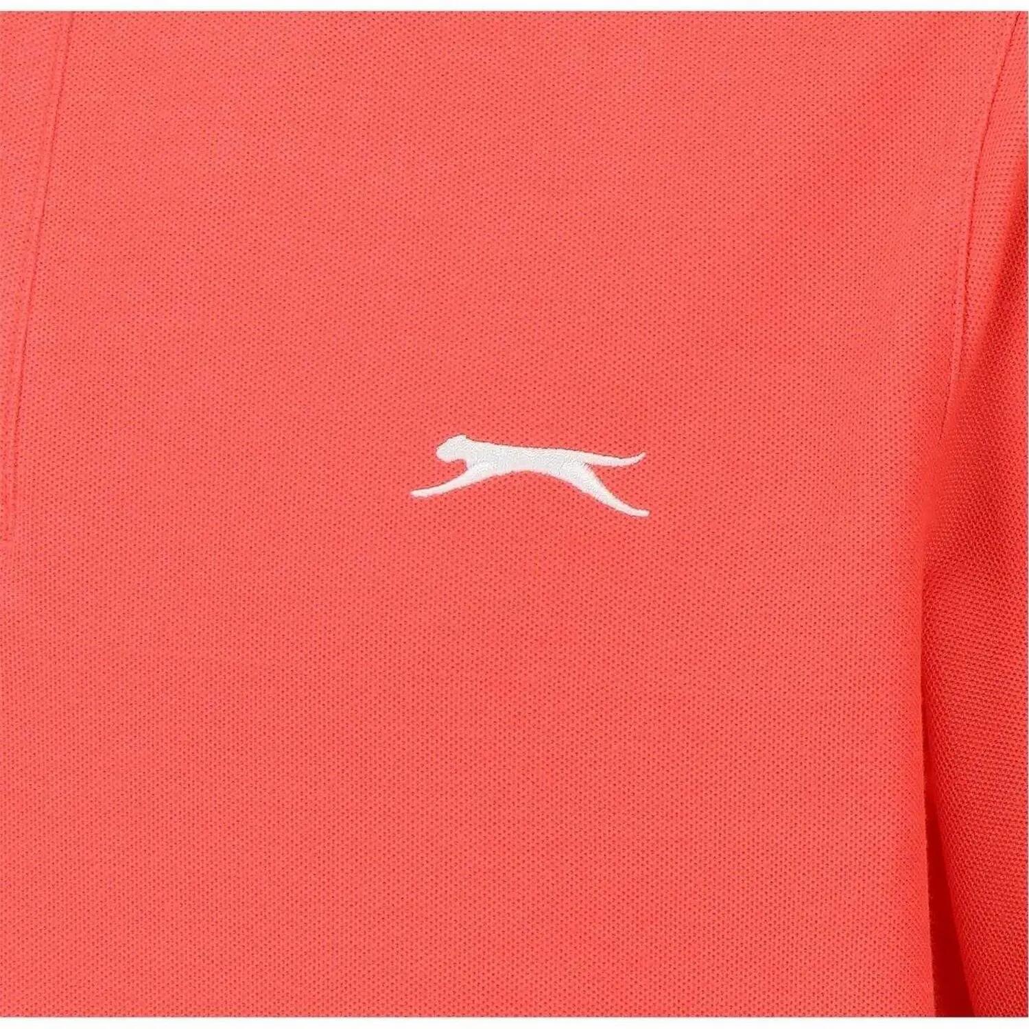 Polo Motif/style Logo Brodé Homme (Corail Foncé) 4/4