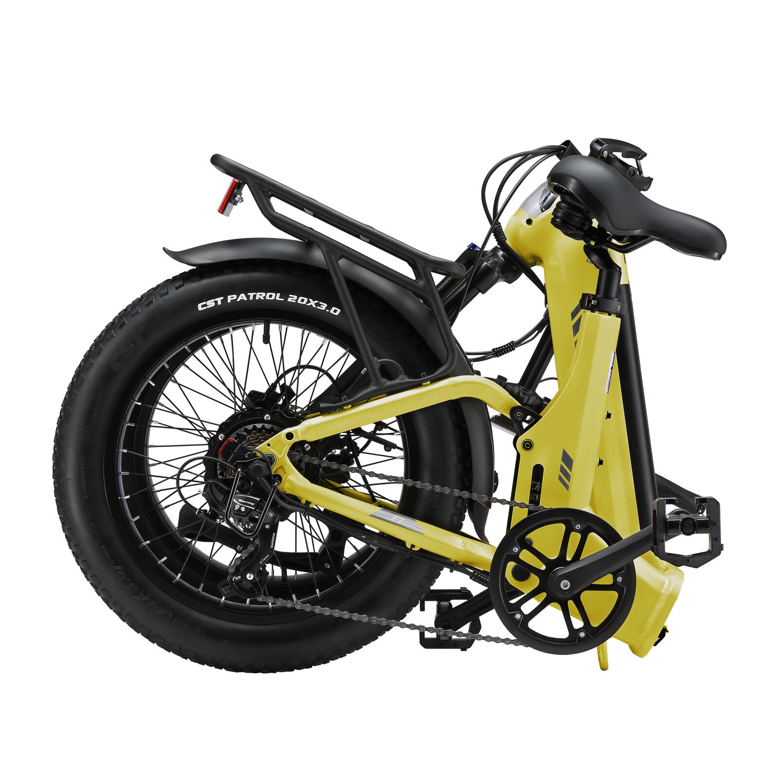 F7 Bicicleta elétrica 20" 48V 250W 70Nm 120km 7 velocidades 2/3