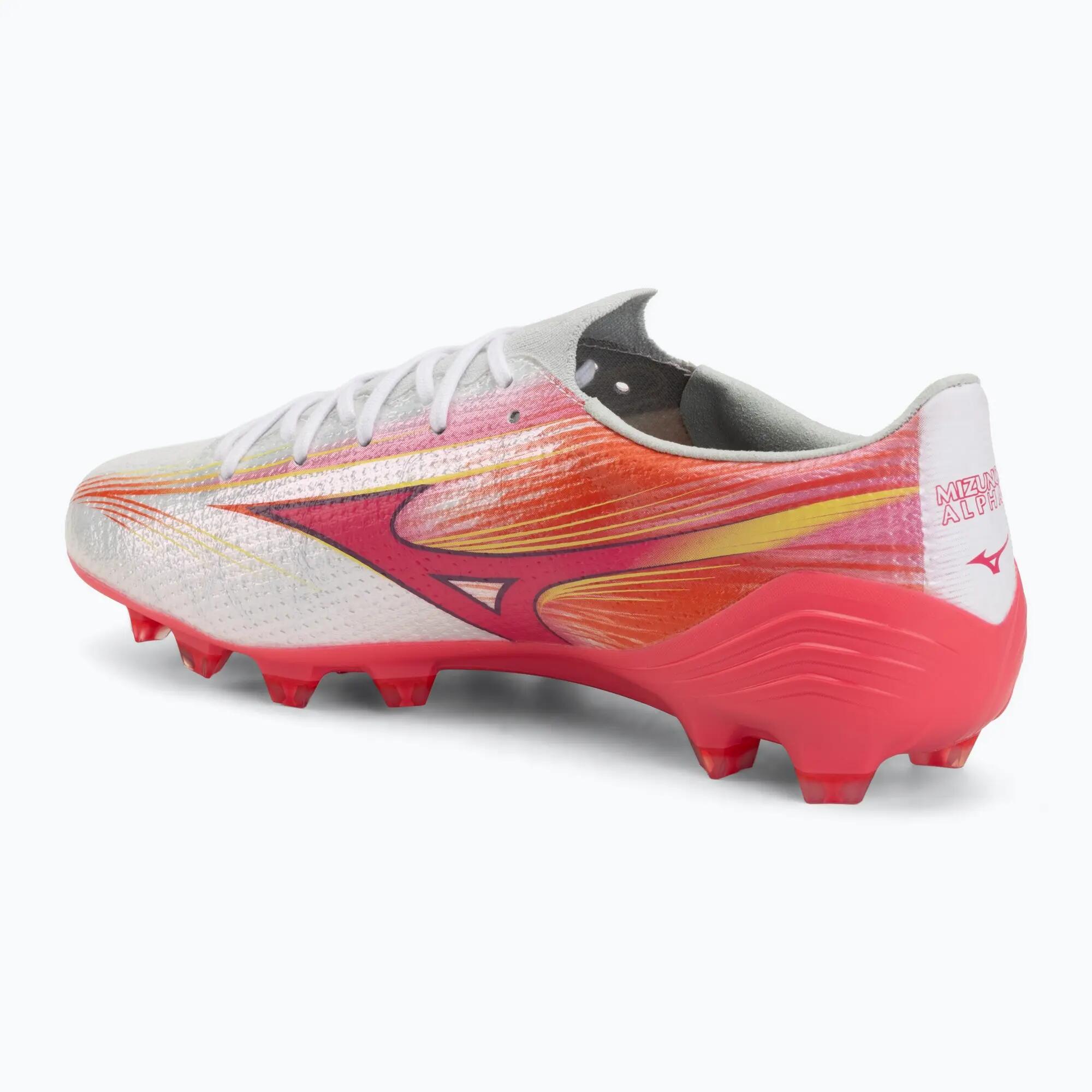 Buty piłkarskie Mizuno Alpha III Elite FG Białe/Fuksja 3/7