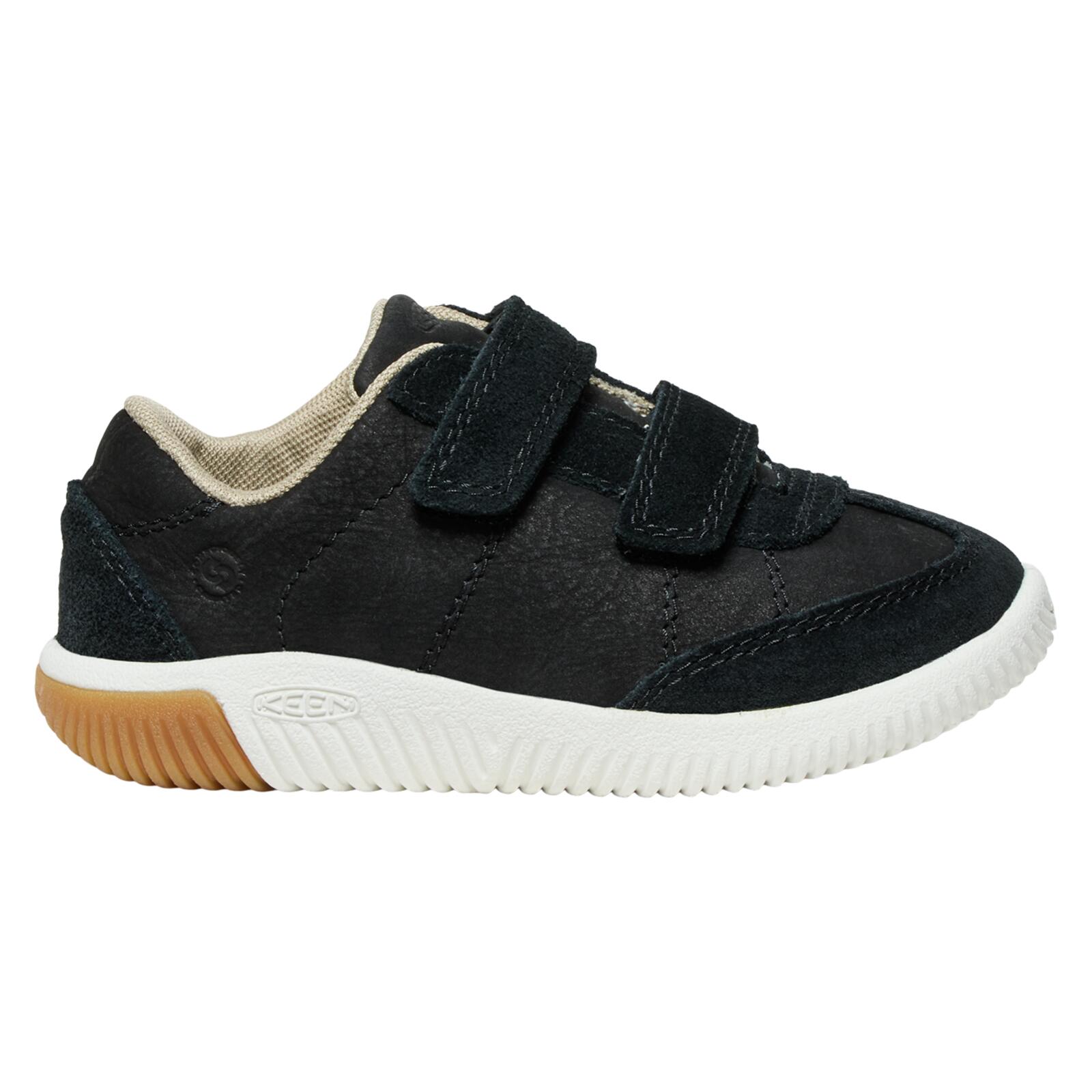 Kinder Keen NX Knit T-Toe DS leren schoenen met klittenband zwart 4/6