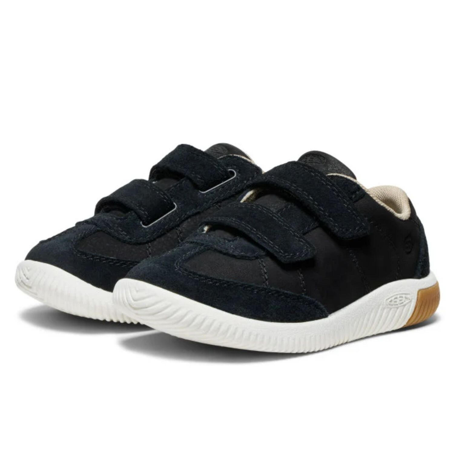 Kinder Keen NX Knit T-Toe DS leren schoenen met klittenband zwart 2/6