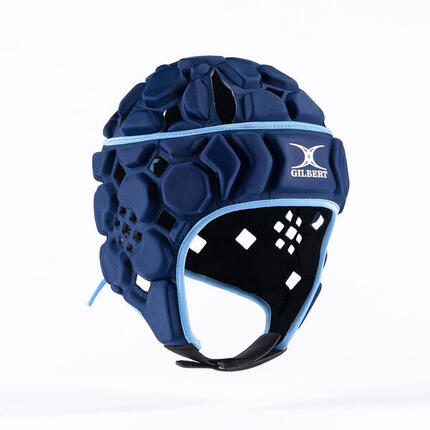 Casque de rugby Gilbert Octane Bleu marine et bleu ciel