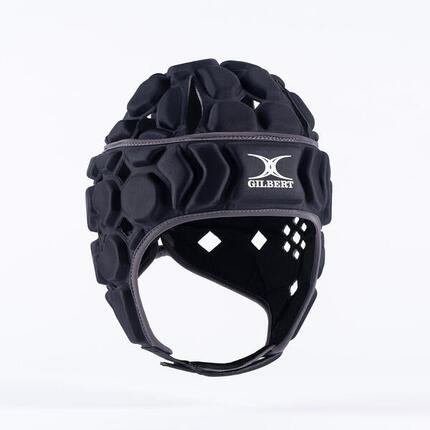 Casque de rugby Gilbert Octane Noir et gris