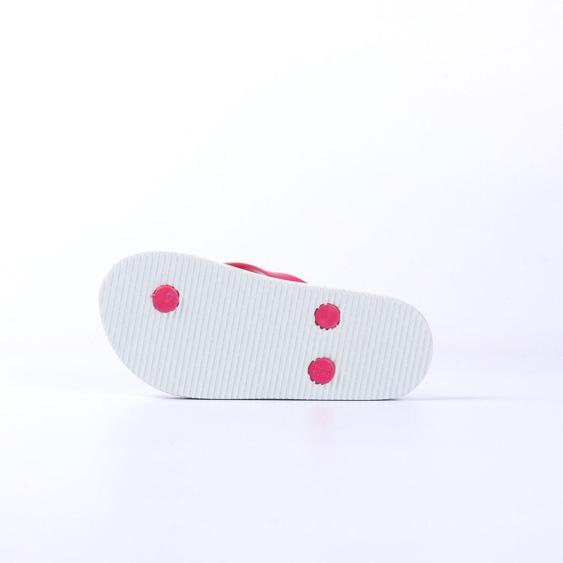 Chinelo infantil Peppa Pig em EVA com tira rosa e branca 3/4