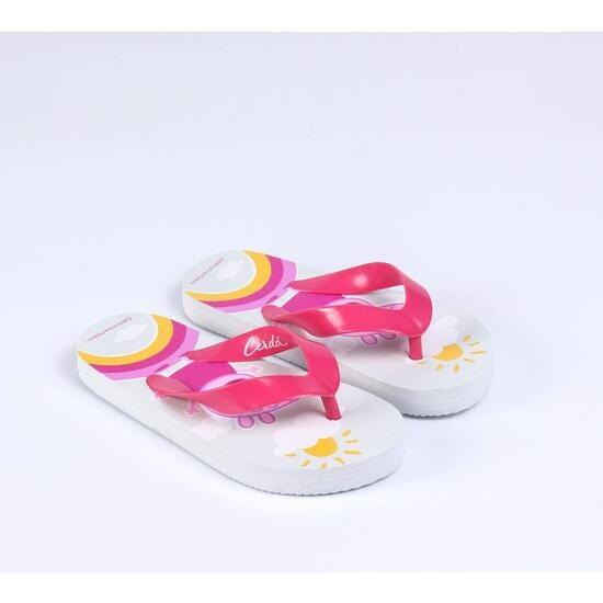 Chinelo infantil Peppa Pig em EVA com tira rosa e branca 2/4