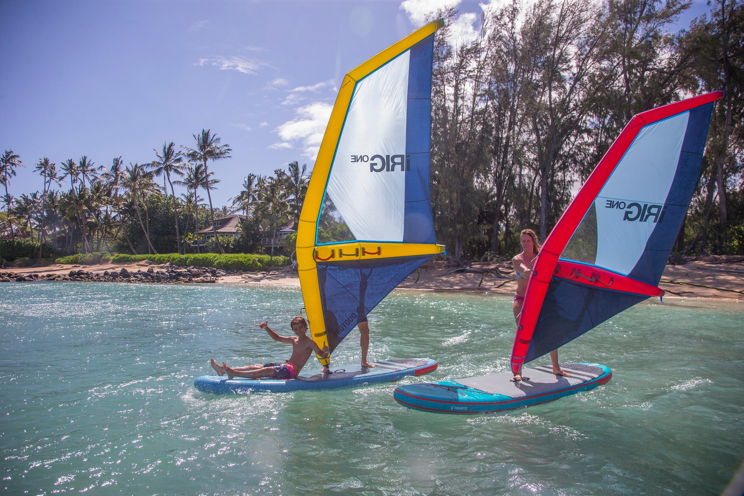 Prancha insuflável iSUP 10.8 SUP/Windsurf c/ kit vela iRIG L 7/7
