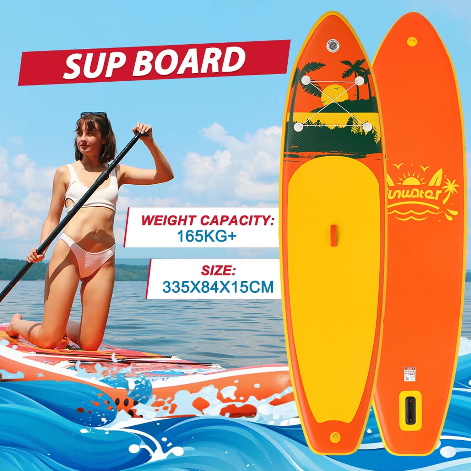 SUP Board Wide Stable Max 180kg 335x83x15cm SUPFW31B 2/6