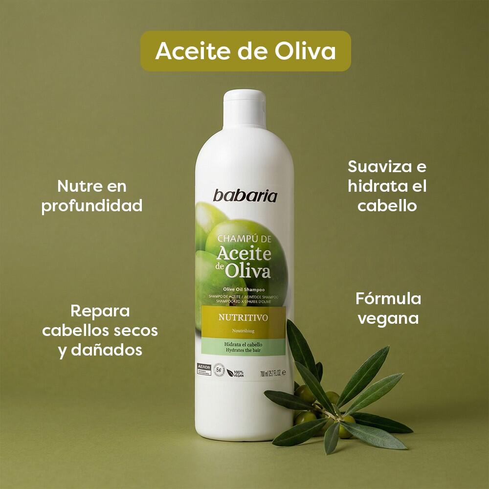 BABARIA Champú Reparador Aceite de Oliva 380 g 6/6