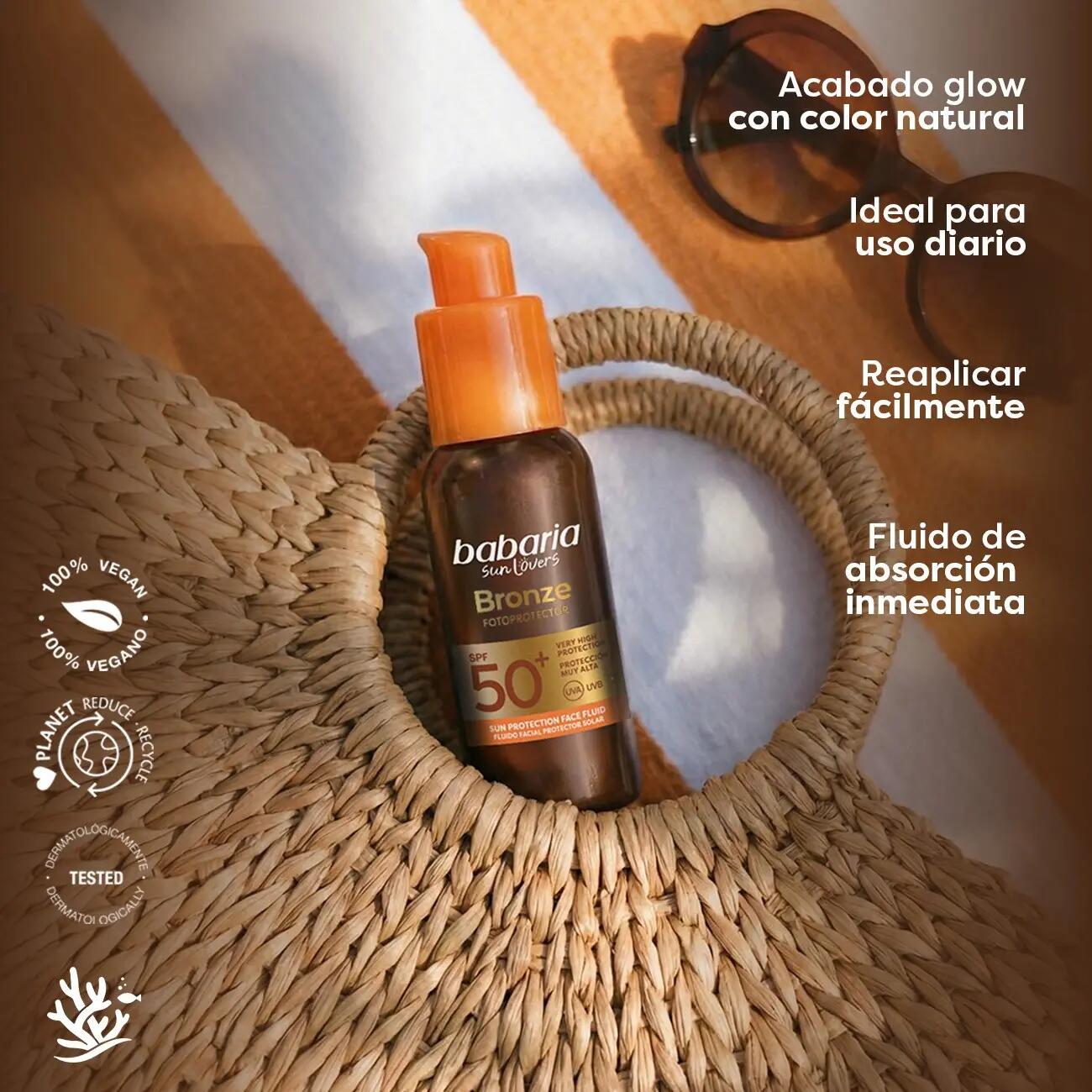 BABARIA Bronze Protector Facial SPF 50+ y Bruma Corporal SPF 15 4/7
