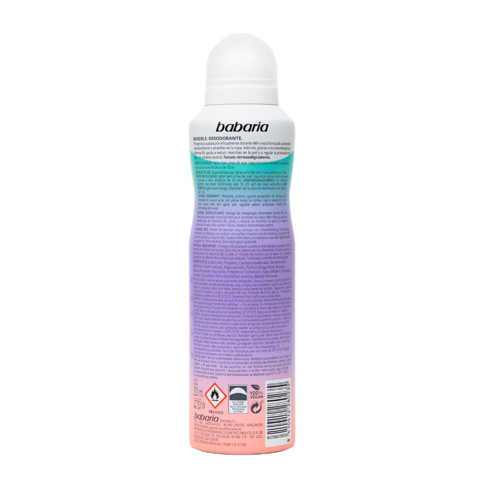 BABARIA Desodorante Mujer y Hombre en Spray 2/6