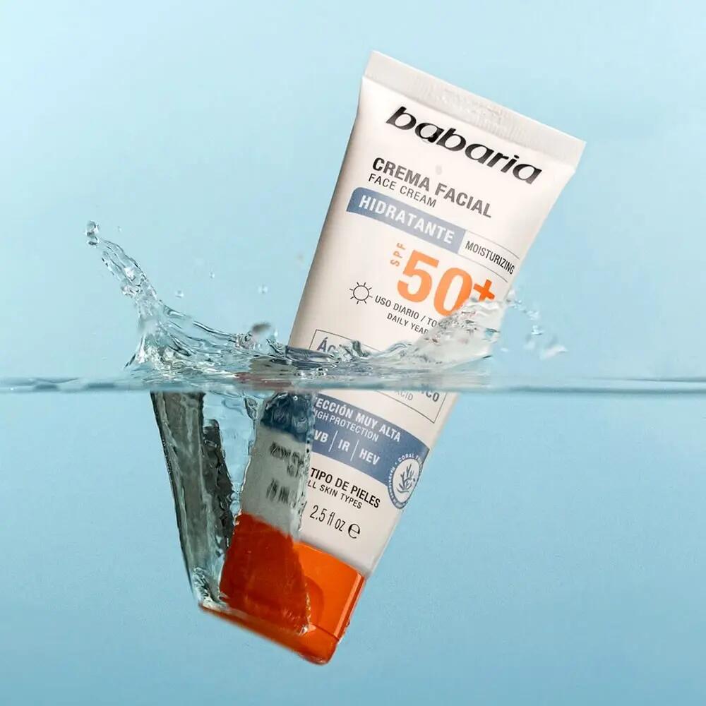 Babaria Protector Solar Facial 50 Hialurónico+ Protector Solar Hydra50 5/7