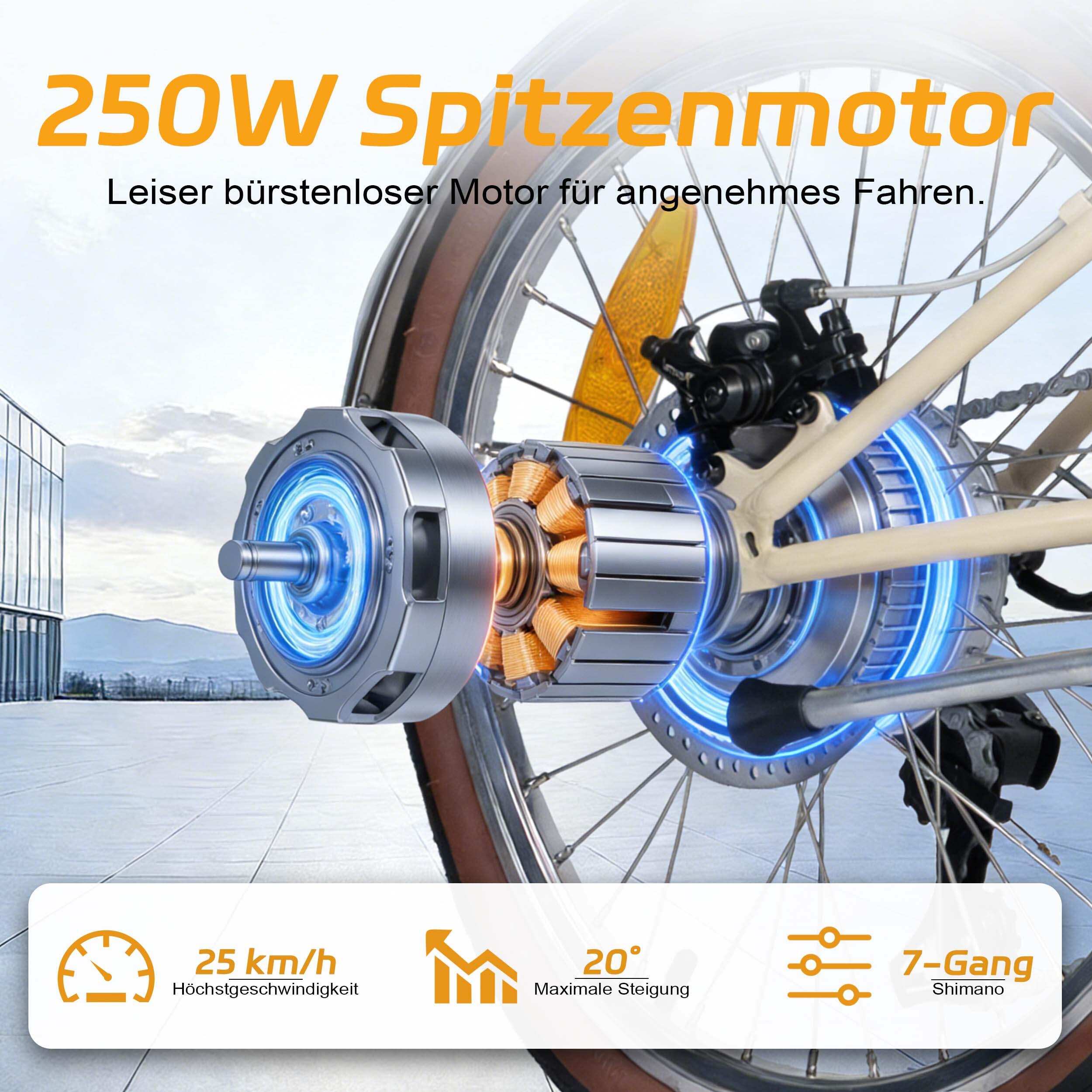 Vélo électrique léger Maxtron Smart20 – Moteur 250 W, batterie 36 V 5,2 Ah. 5/7
