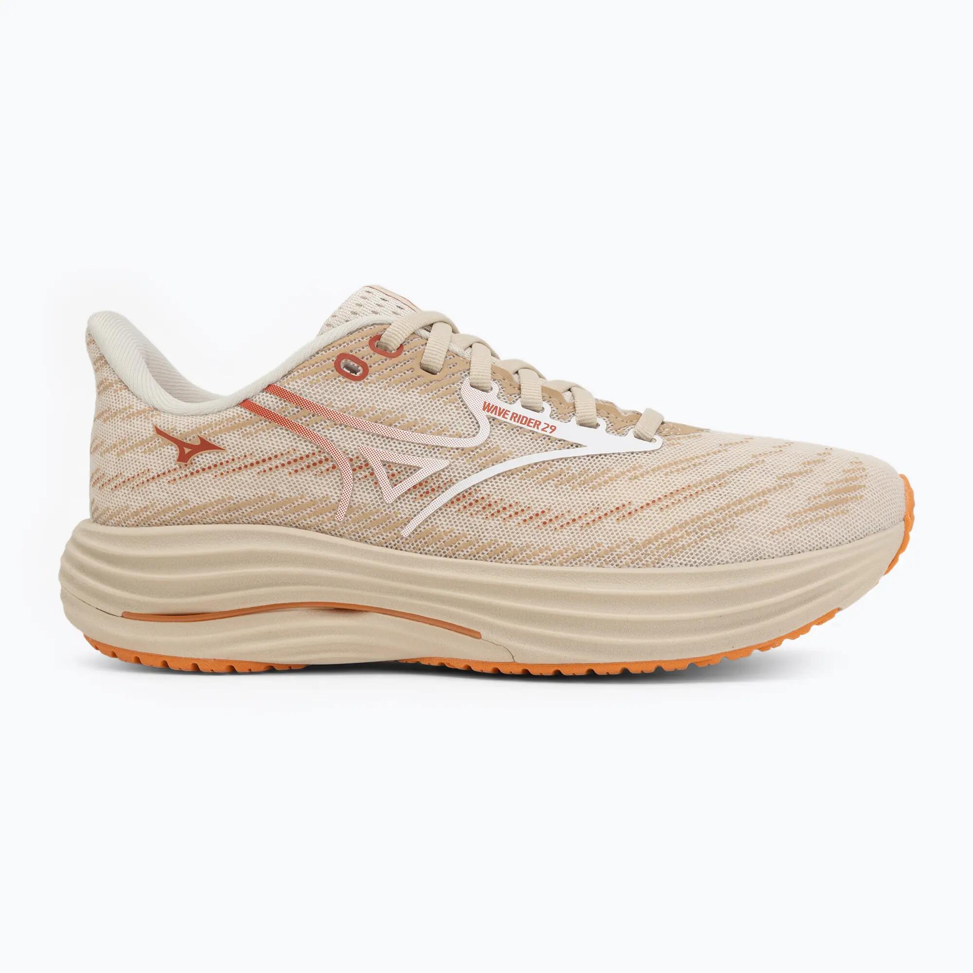 Scarpe da corsa Mizuno Wave Rider 29 Beige/Bianco/Arancione 2/7