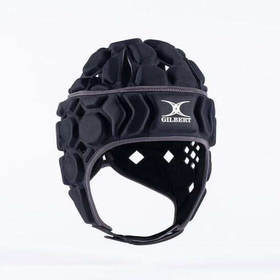 Casque de rugby Gilbert Octane Noir et gris