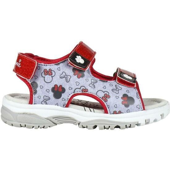 Sandálias de caminhada infantis da Minnie Mouse em poliéster e TPR com fecho 2/4