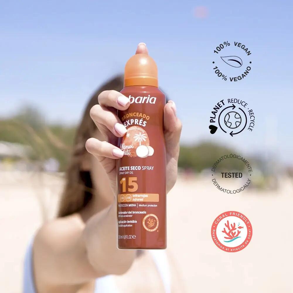 Bronceador Cuerpo Bruma Protector Solar SPF15 Pack de 2 6/7