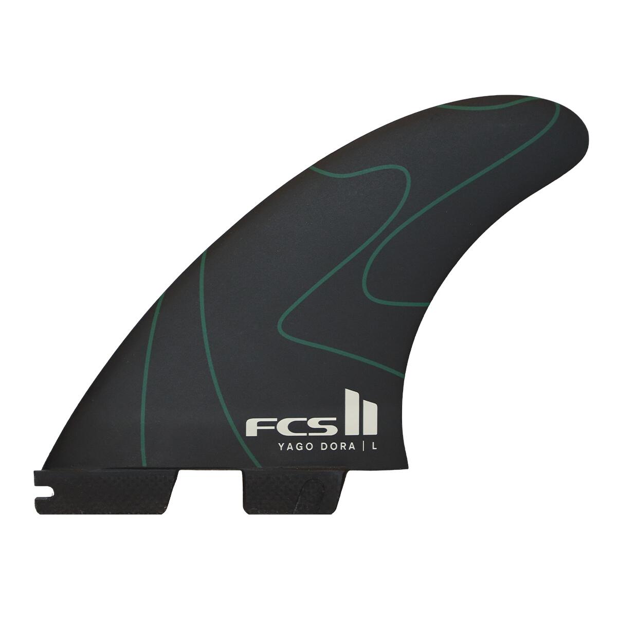 Set de 3 ailerons FCS II Yago Dora Signature PC Tri Fin Set-LRG 3/6