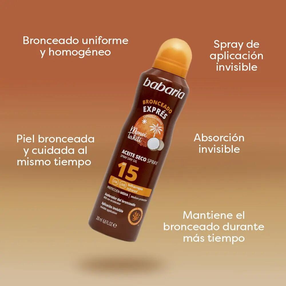 Bronceador Cuerpo Bruma Protector Solar SPF15 Pack de 2 2/7