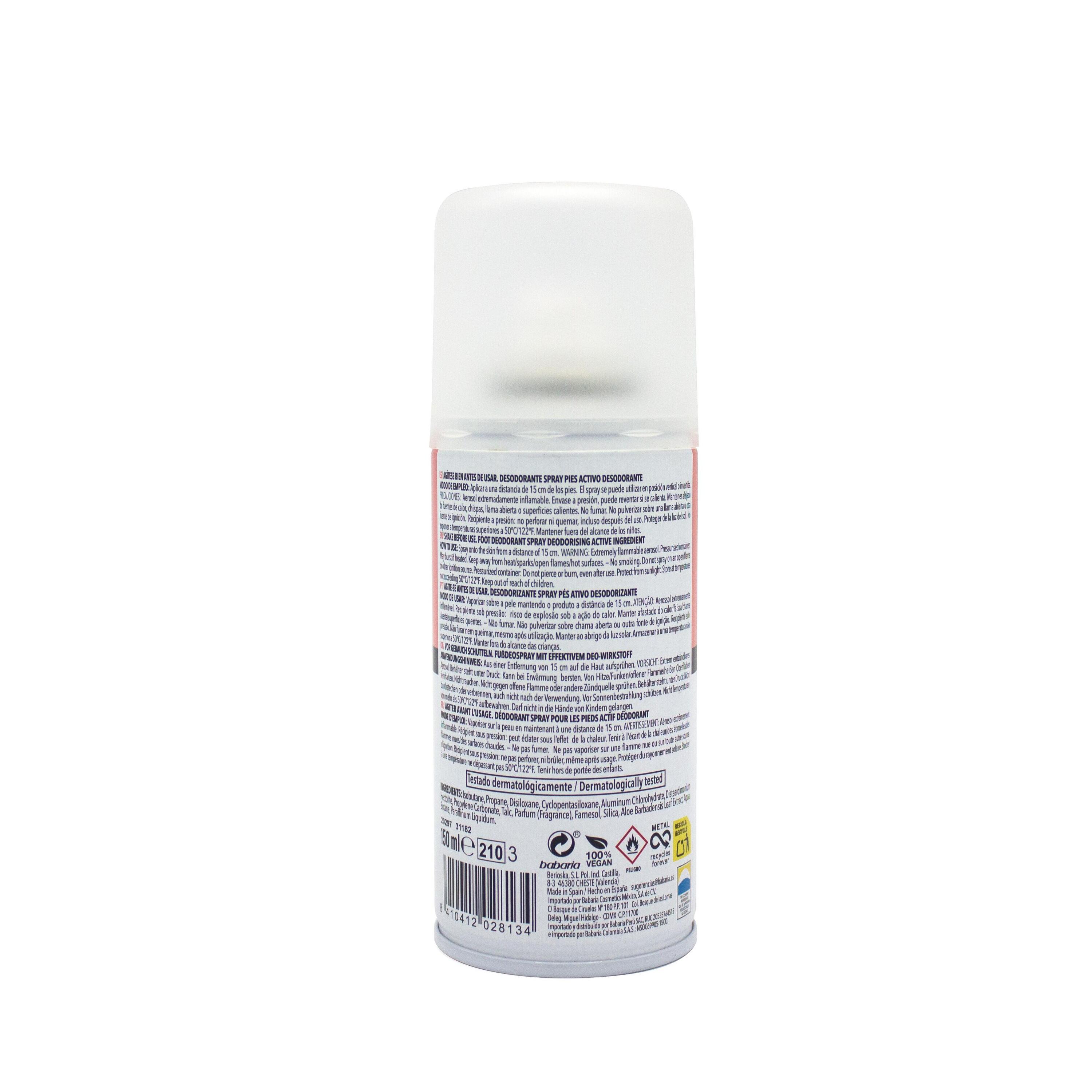 BABARIA DESODORANTE SPRAY PIES ALOE VERA - 150 ml. 2/3