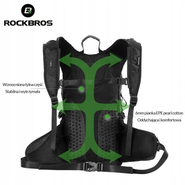 Plecak rowerowy sportowy Rockbros H9-BK 4/7