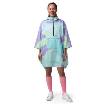 Poncho impermeabile Boombastic Donna BBC Rave Green-W Verde