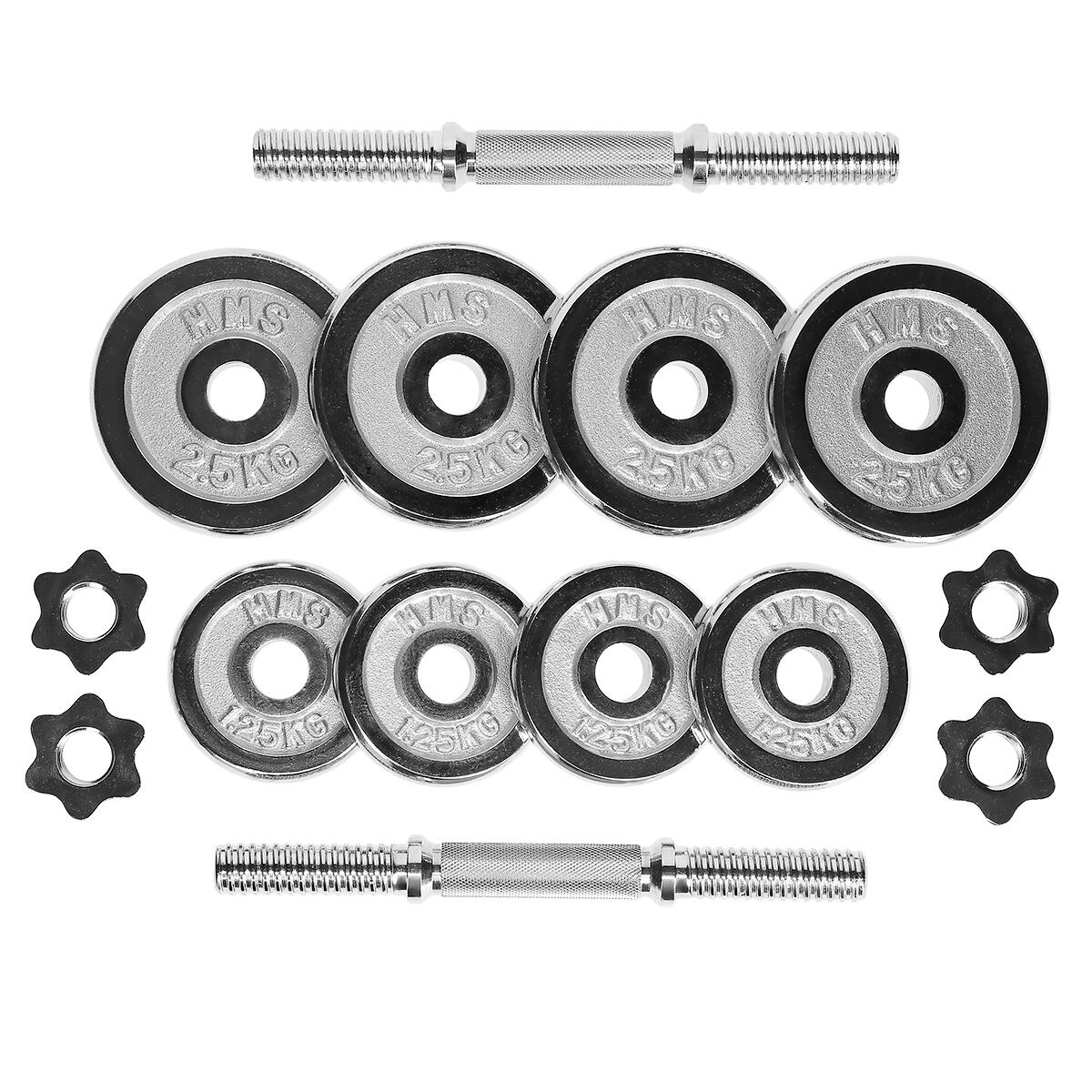 Barbells în carcasă cromată HMS STC 6/7