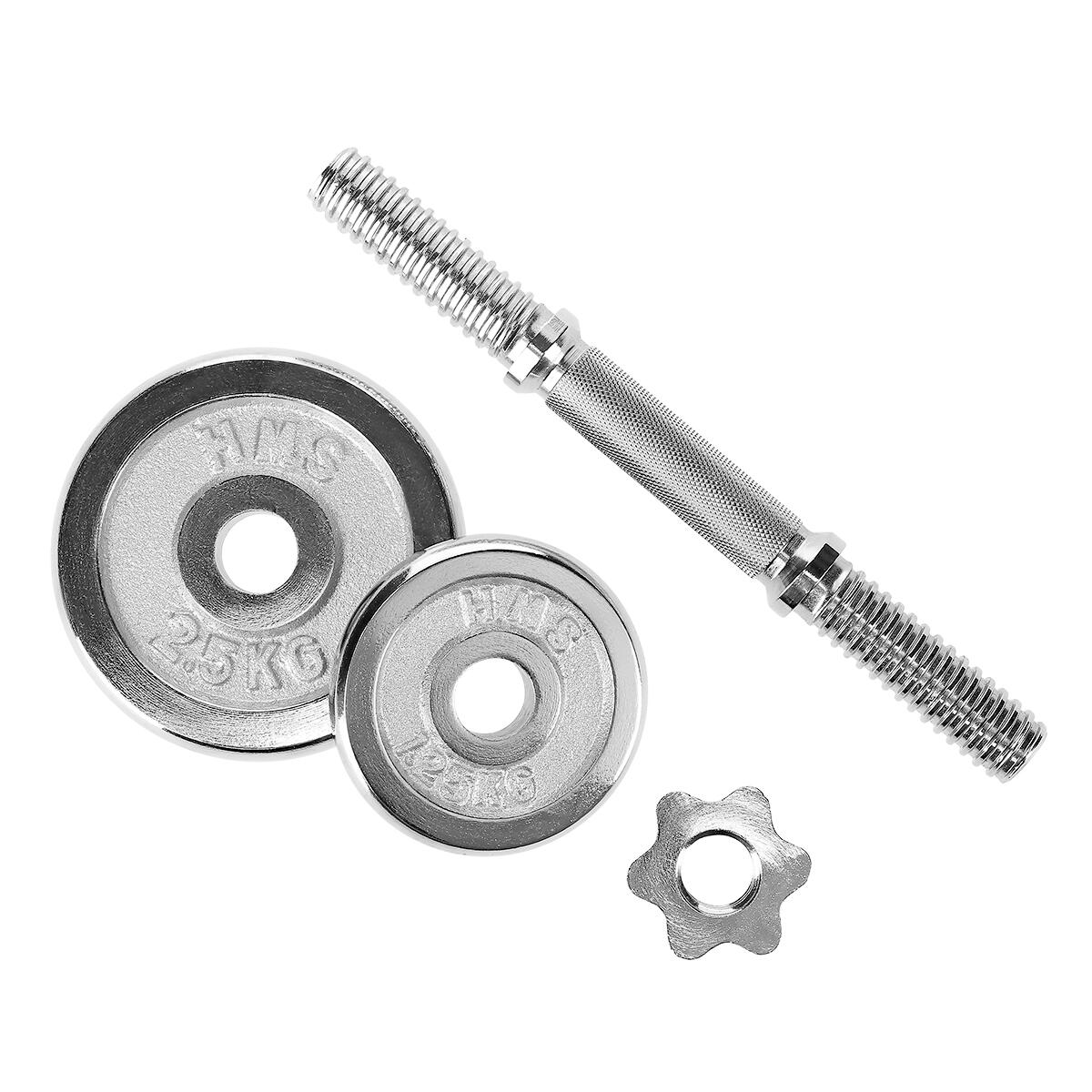 Barbells în carcasă cromată HMS STC 7/7