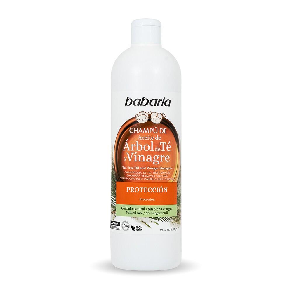 BABARIA Champú aceite de árbol de té 700 ml 6/6