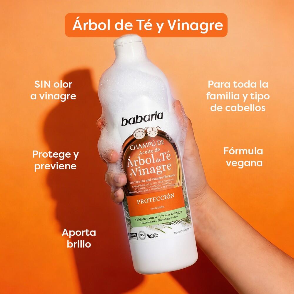 BABARIA Champú aceite de árbol de té 700 ml 5/6