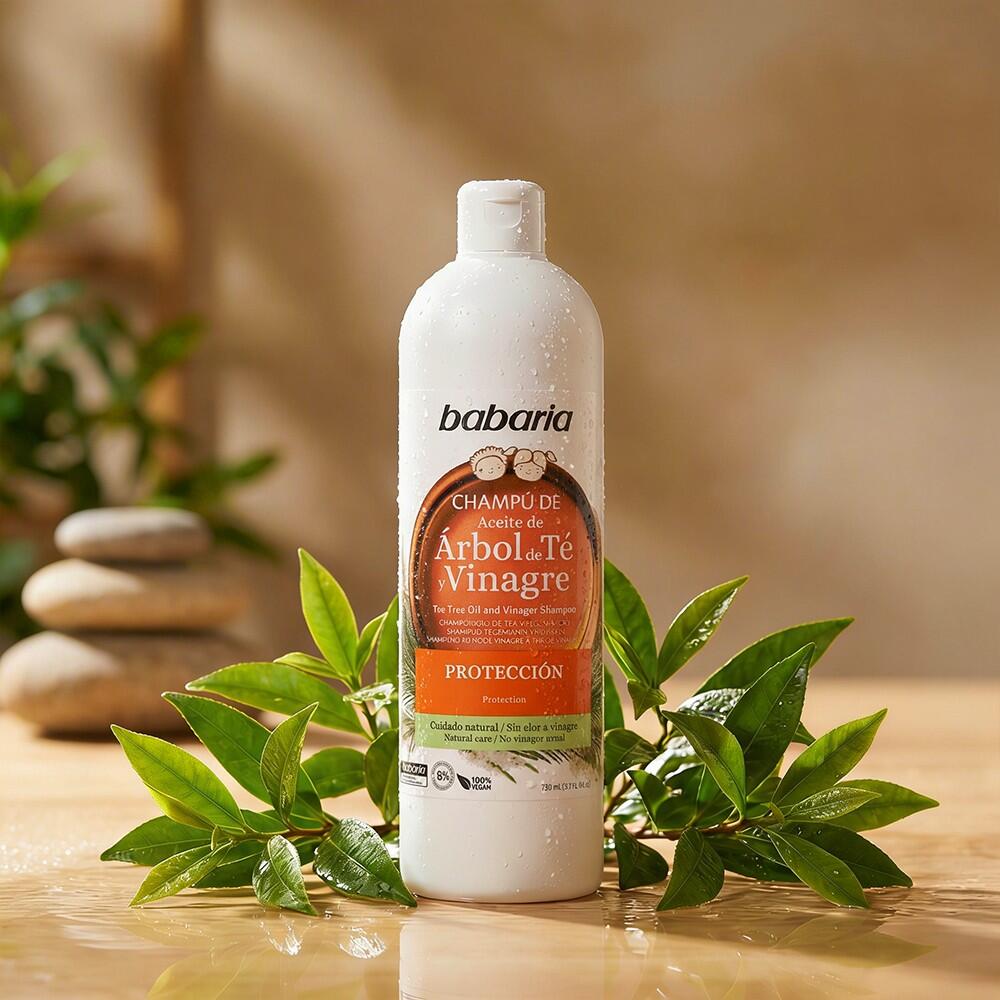 BABARIA Champú aceite de árbol de té 700 ml 4/6