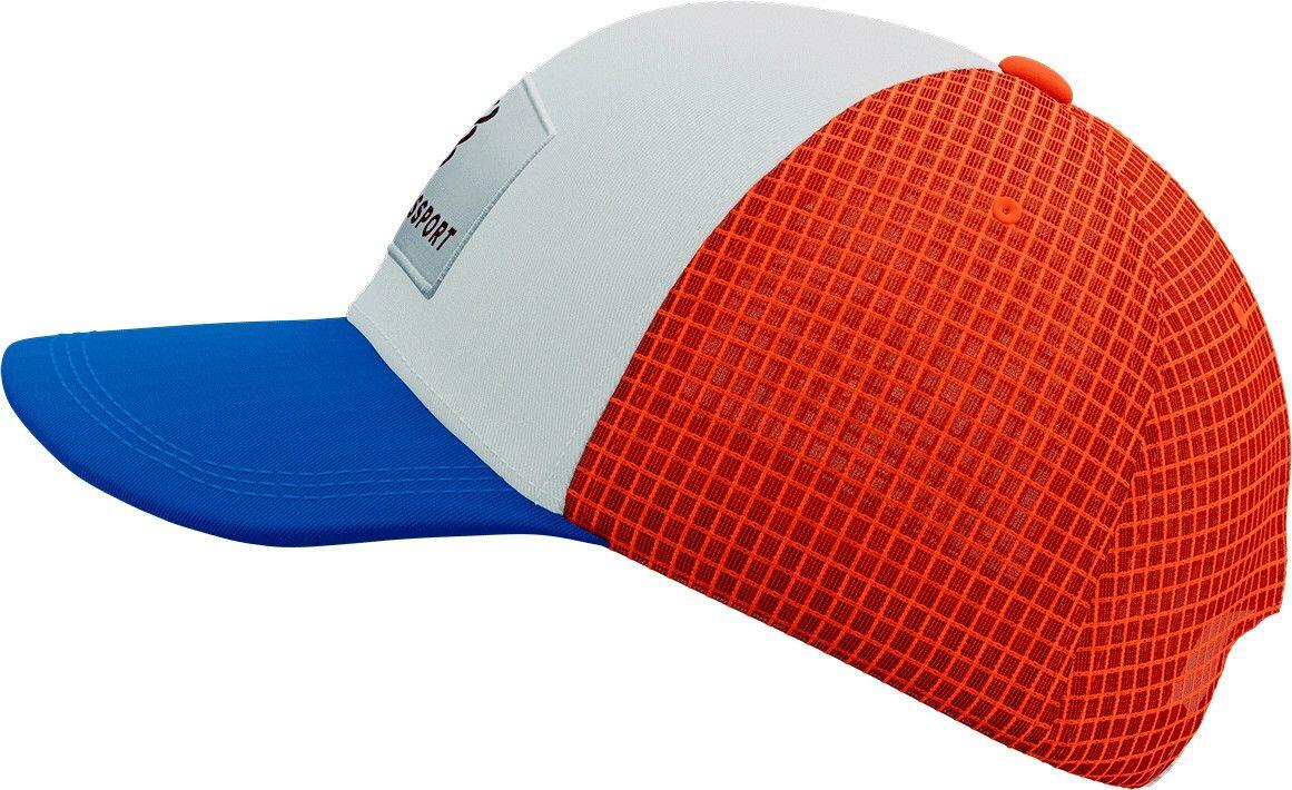 Compressport Trucker-Kappe 6P Blau/Weiß/Orange 2/5