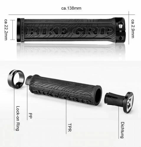 ROCKBROS Fahrradgriffe mit Doppel-Lock-On 2/6