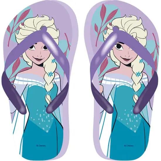 Infradito estive per bambini Frozen Believe con cinturino blu e lilla 3/3
