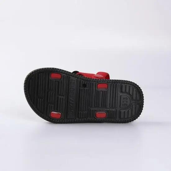 Sandali casual in gomma per bambini con cinturino antiscivolo sul retro, a tema 4/6