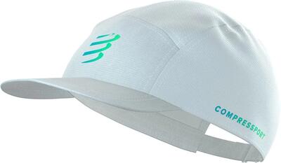 Compressport 5-panel pet star wit/blauw/groen