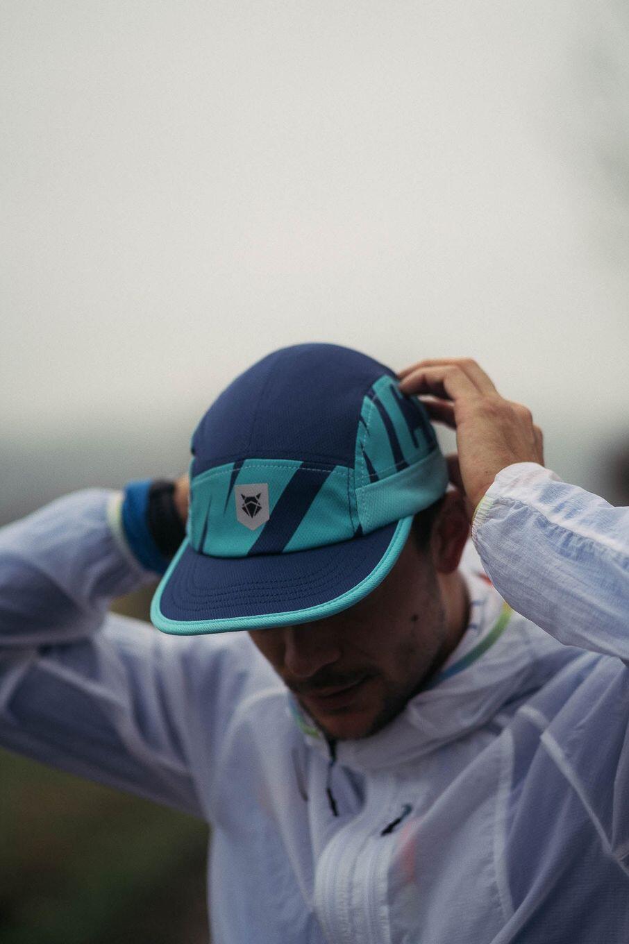 Casquette Running Incylence Cosmic Wave Bleu 5/6