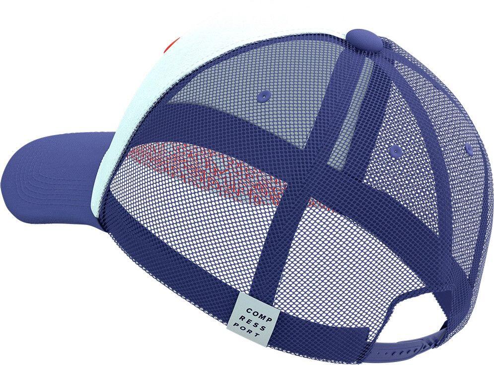Casquette Compressport Trucker Bleu/Blanc/Rouge 3/5