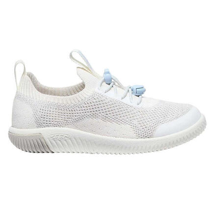 Baskets enfants Keen NX Knit Lace sportives urbaines à enfiler blanches