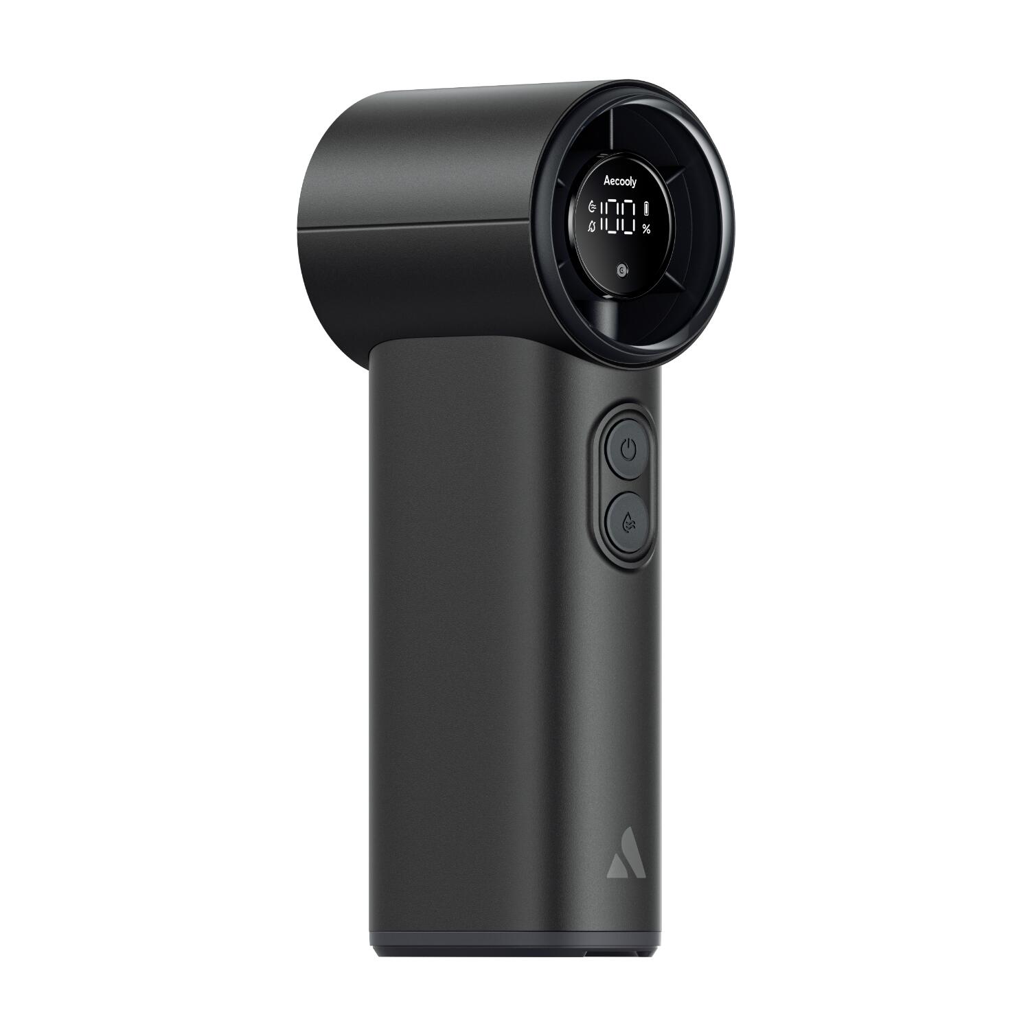 Aecooly Cold Air Ventilator portabil 12.000 RPM, 5 viteze, 4500 mAh, negru