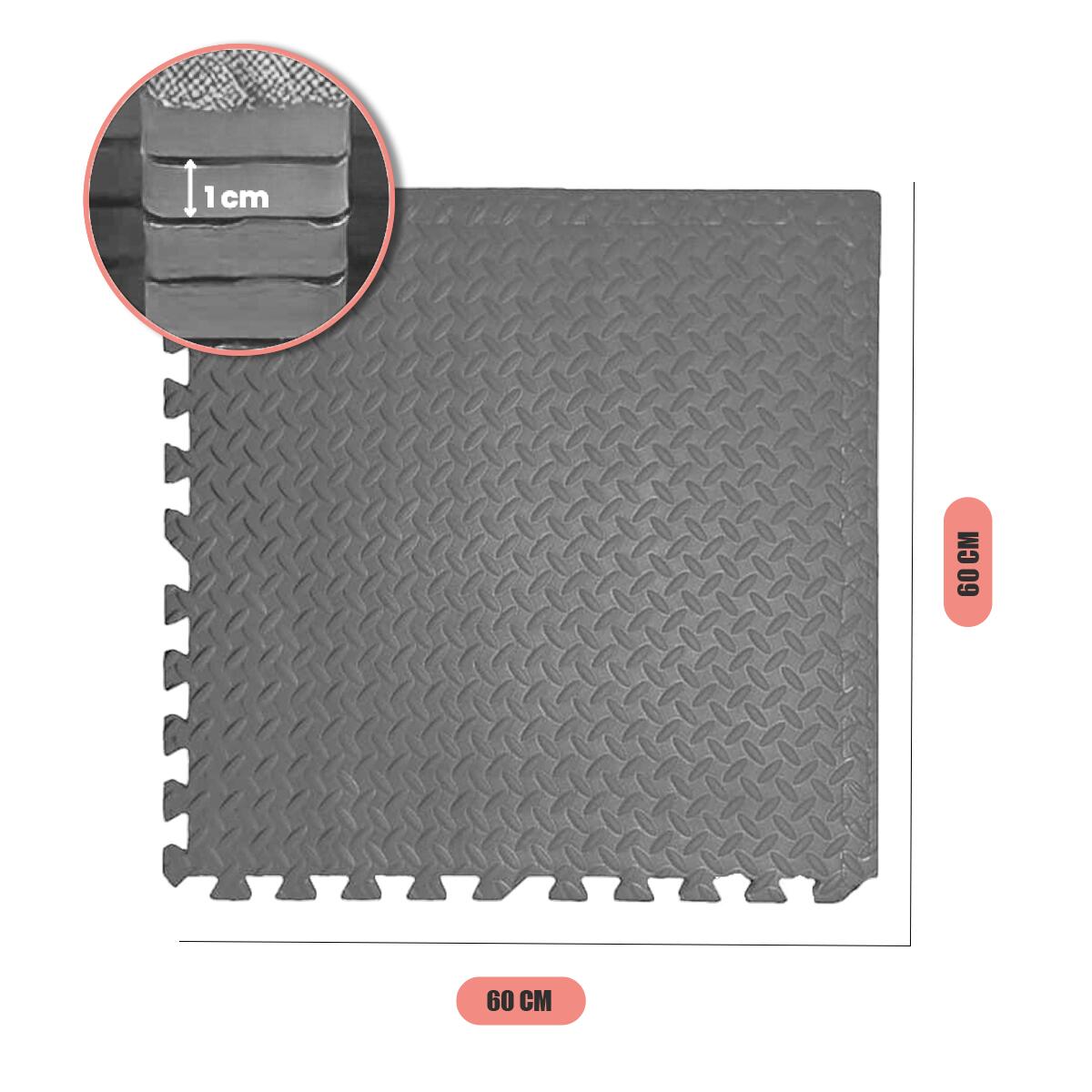 Mata puzzle pod sprzęt do ćwiczeń 36 szt 12,96m² z listwami ochronna na siłownię 2/7