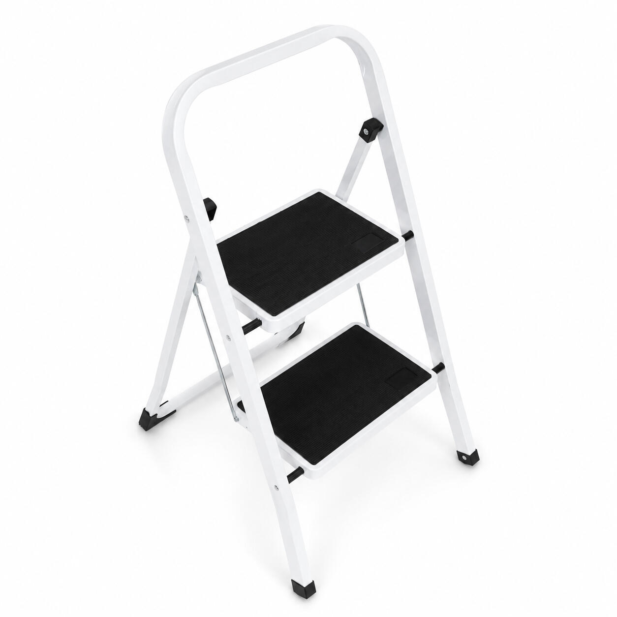Eurocatch Escabeau 2 Marches - Escabeau Pliant avec Rampe 2/7