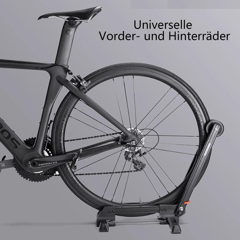 ROCKBROS Fahrradhalter Faltbar AluHinterradständer Parkständer 5/7