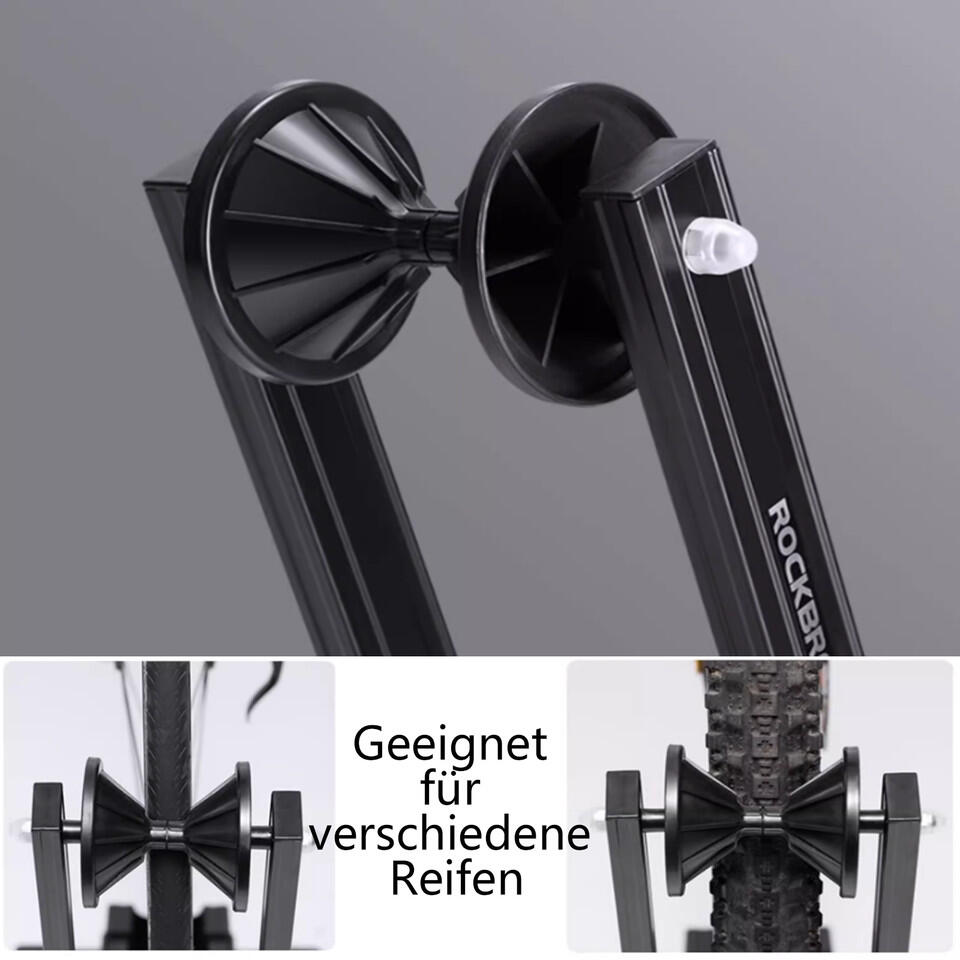 ROCKBROS Fahrradhalter Faltbar AluHinterradständer Parkständer 4/7