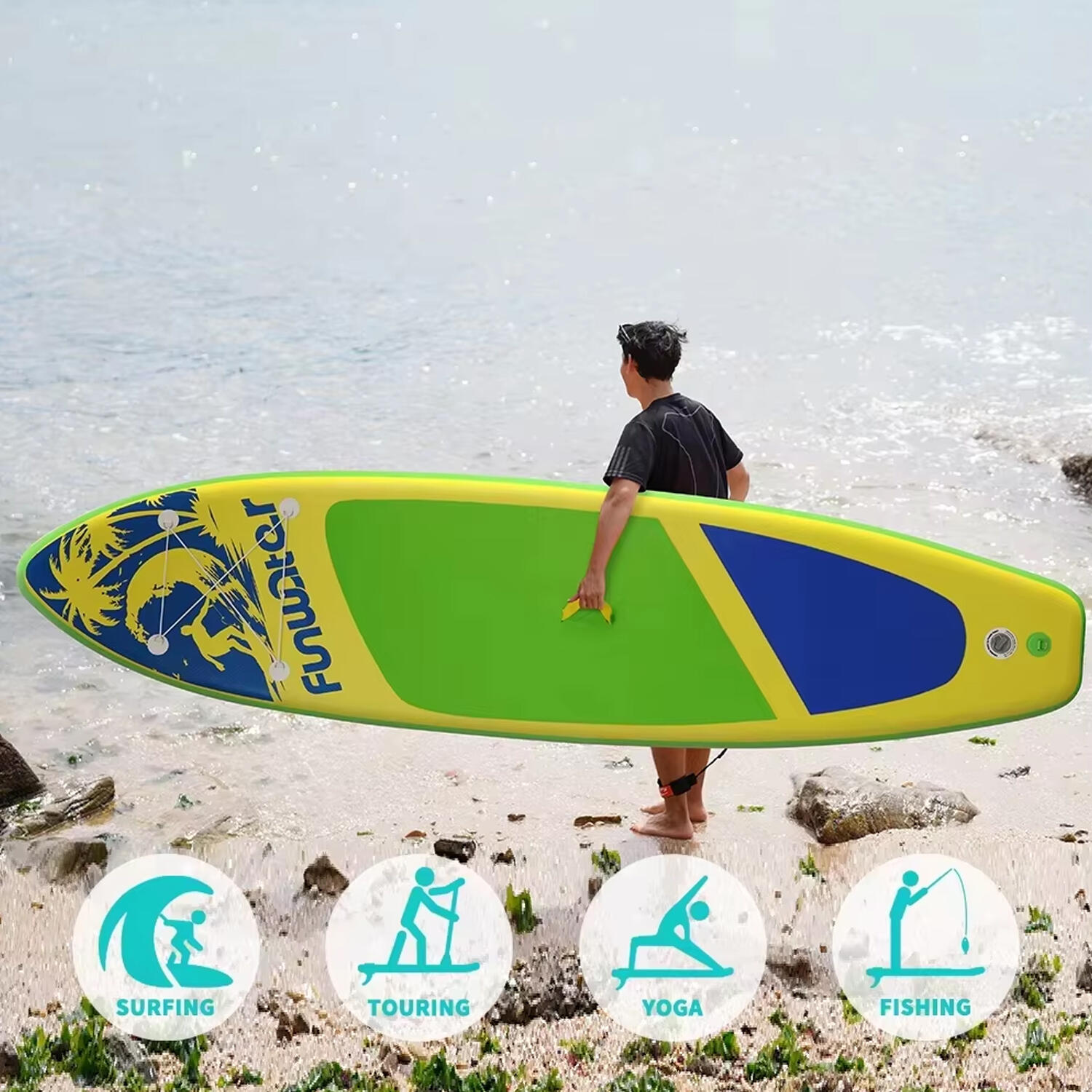 SUP Board Wide Stable Max 180kg 350x86x15cm SUPFW28D 4/5