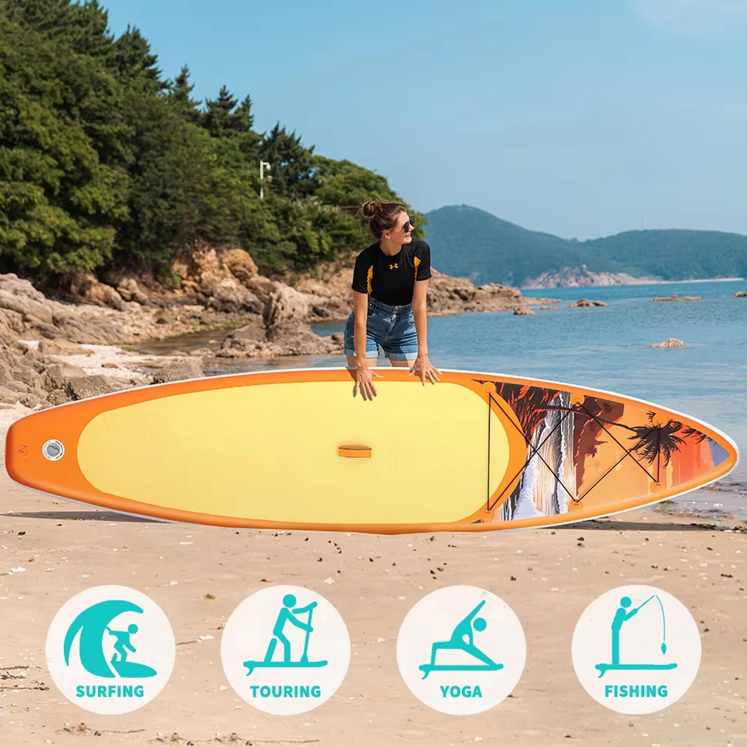 SUP Board Wide Stable Max 180kg 350x83x15cm SUPFW54A 6/7