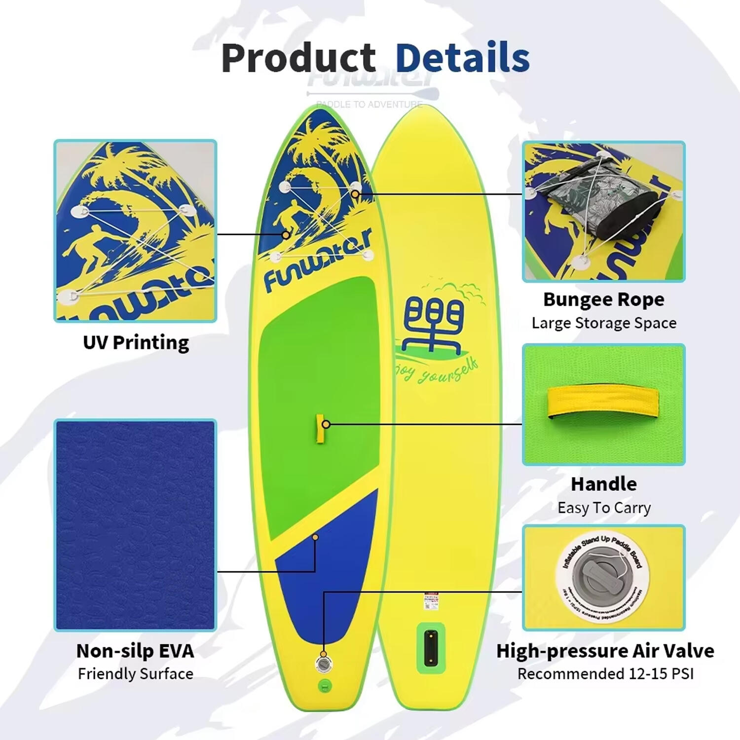 SUP Board Wide Stable Max 180kg 350x86x15cm SUPFW28D 3/5