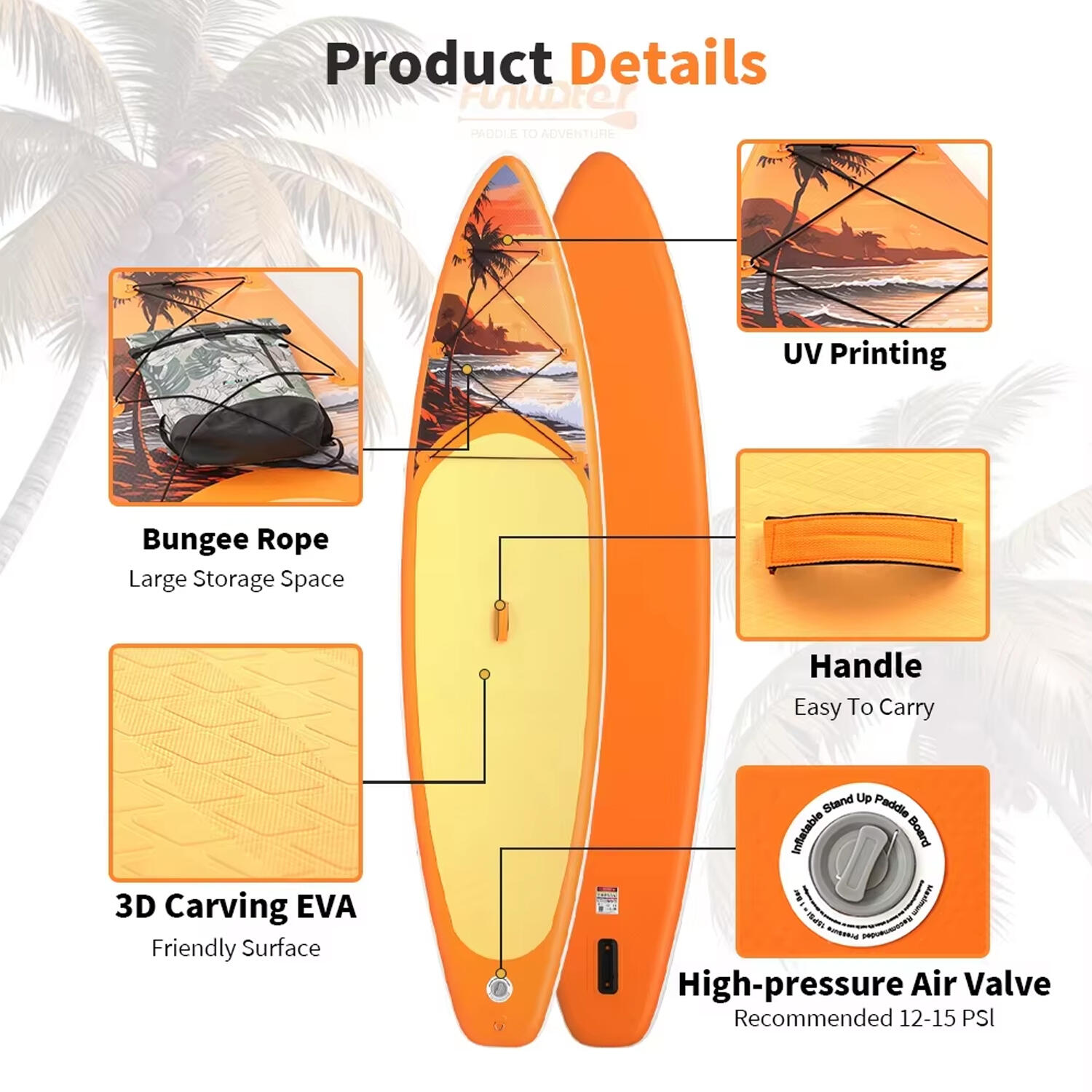 SUP Board Wide Stable Max 180kg 350x83x15cm SUPFW54A 3/7
