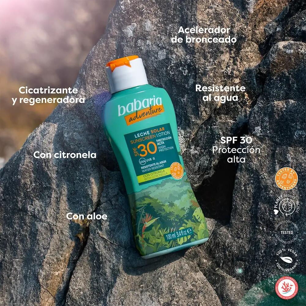 BABARIA Solar Facial 50 Con Mosqueton + Solar Corporal SPF30 Tamaño viaje 2/6